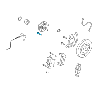 OEM 2014 Ford Edge Hub Assembly Wheel Stud Diagram - 7T4Z-1107-B