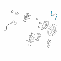 OEM 2012 Lincoln MKX Brake Hose Diagram - 8T4Z-2078-A