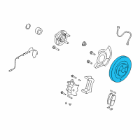 OEM 2012 Lincoln MKX Rotor Diagram - 7U2Z-1V125-ED