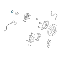 OEM 2013 Ford Edge Bearing Retainer Ring Diagram - 7T4Z-3F543-A