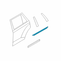 OEM 2012 Lincoln MKX Belt Weatherstrip Diagram - CT4Z-7825597-B