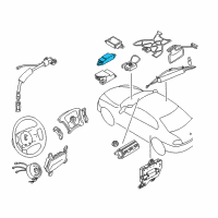 OEM 2001 BMW M5 Impact Sensor Side Air Bag Diagram - 65-77-6-910-678