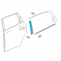 OEM 2020 Acura MDX Garnish, Driver Side (Black Gloss 90) Diagram - 72970-TZ5-A11ZA