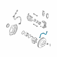 OEM 2003 Nissan Maxima Hose Assembly-Brake Front Diagram - 46210-4Y91E