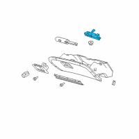 OEM 2004 Mercury Marauder Glove Box Lamp Diagram - 6W1Z-14413-AA