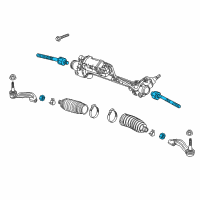 OEM 2018 Chevrolet Corvette Inner Tie Rod Diagram - 22913277