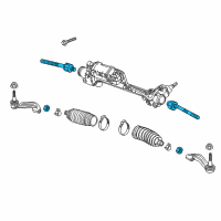 OEM Chevrolet Corvette Inner Tie Rod Diagram - 22913277