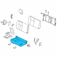 OEM Nissan Titan XD Cushion Assy-Rear Seat, RH Diagram - 88300-9FT0C