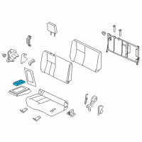 OEM 2017 Nissan Titan Cup Holder Assembly Diagram - 88337-EZ04A