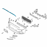 OEM 2017 Lincoln Continental Front Weatherstrip Diagram - GD9Z-16B990-A