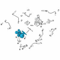 OEM Ford Turbocharger Diagram - FL3Z-6K682-D