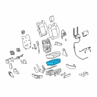 OEM Saturn Outlook Pad Asm-Rear Seat Cushion Diagram - 15899654