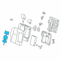 OEM 2021 Toyota RAV4 Seat Back Heater Diagram - 87530-0R030