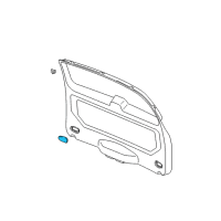 OEM Saturn LS2 Lamp, Front Side Door Courtesy Diagram - 90508661