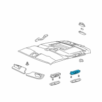 OEM 2003 GMC Envoy XL Courtesy Lamp Diagram - 88935734