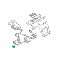 OEM Nissan Cube Air Intake Box Actuator Diagram - 27730-1FC0A