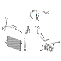 OEM Chevrolet Trax Evaporator Tube Valve Diagram - 96961783