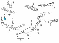 OEM Chevrolet Suburban Converter Shield Diagram - 84608641
