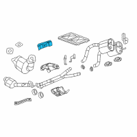 OEM 2000 Chevrolet Corvette Converter Shield Diagram - 25813597