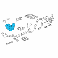 OEM 2010 Chevrolet Corvette Converter & Pipe Diagram - 15218288