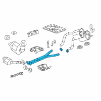 OEM 2008 Cadillac XLR Exhaust Pipe Assembly Diagram - 25788211