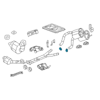 OEM 2008 Cadillac XLR Intermed Pipe Clamp Diagram - 10345549