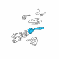 OEM 1998 Lexus GS400 Switch Assy, Windshield Wiper Diagram - 84652-30490