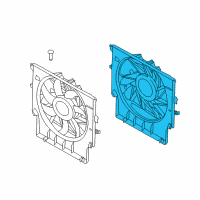 OEM 2016 BMW X3 Fan Shroud Diagram - 17-42-7-601-677