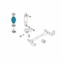 OEM Saturn Astra Coil Spring Diagram - 93178630