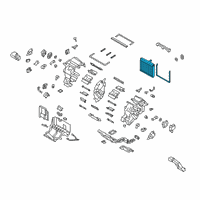 OEM Kia K900 EVAPORATOR Assembly Diagram - 97139J6000