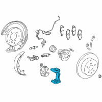 OEM Lexus GS300 Mounting, RR Disc Br Diagram - 47822-30441