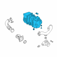 OEM Ford Escape Air Cleaner Assembly Diagram - 6L8Z-9600-CA