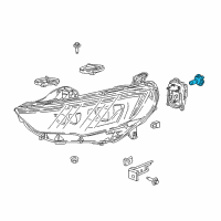 OEM 2020 Buick Regal Sportback Headlamp Bulb Diagram - 13503383