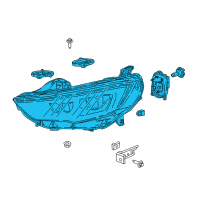 OEM 2020 Buick Regal Sportback Composite Headlamp Diagram - 39209174