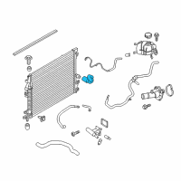 OEM Ford Edge Upper Hose Diagram - K2GZ-8286-E
