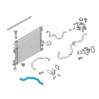 OEM Ford Edge Upper Hose Diagram - F2GZ-8260-F