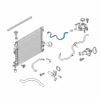 OEM 2015 Ford Edge Overflow Hose Diagram - F2GZ-8075-C