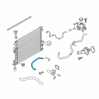 OEM 2014 Ford Special Service Police Sedan By-Pass Hose Diagram - AG9Z-8597-A