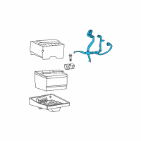 OEM Ford Explorer Battery Cable Diagram - 2L2Z-14300-CA