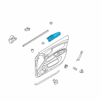 OEM 2007 Kia Optima Front Door Left Armrest Assembly Diagram - 823502G001S8