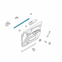 OEM 2007 Kia Optima WEATHERSTRIP-Front Door Belt Inside Diagram - 822312G000