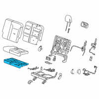 OEM 2018 Chevrolet Traverse Seat Cushion Pad Diagram - 84209366