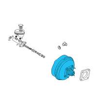 OEM 2006 Cadillac XLR Power Brake Booster ASSEMBLY Diagram - 15237762