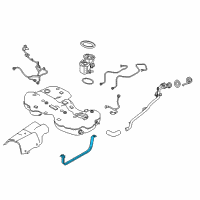 OEM 2019 Infiniti QX30 Band Assy-Fuel Tank Mounting Diagram - 17406-5DD1A