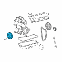 OEM 2003 Dodge Caravan DAMPER-CRANKSHAFT Diagram - 4448886