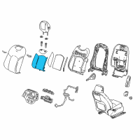 OEM 2017 Cadillac CT6 Seat Back Heater Diagram - 84369755