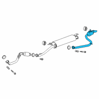 OEM 2018 Toyota RAV4 Tailpipe Diagram - 17430-36420