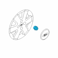 OEM 2010 Ford Focus Wheel Cover Cap Diagram - 8S4Z-1K011-A