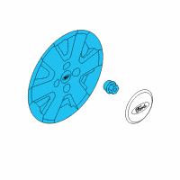 OEM 2010 Ford Focus Wheel Cover Diagram - 8S4Z-1130-C