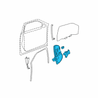 OEM 2011 Cadillac DTS Window Regulator Diagram - 20896933